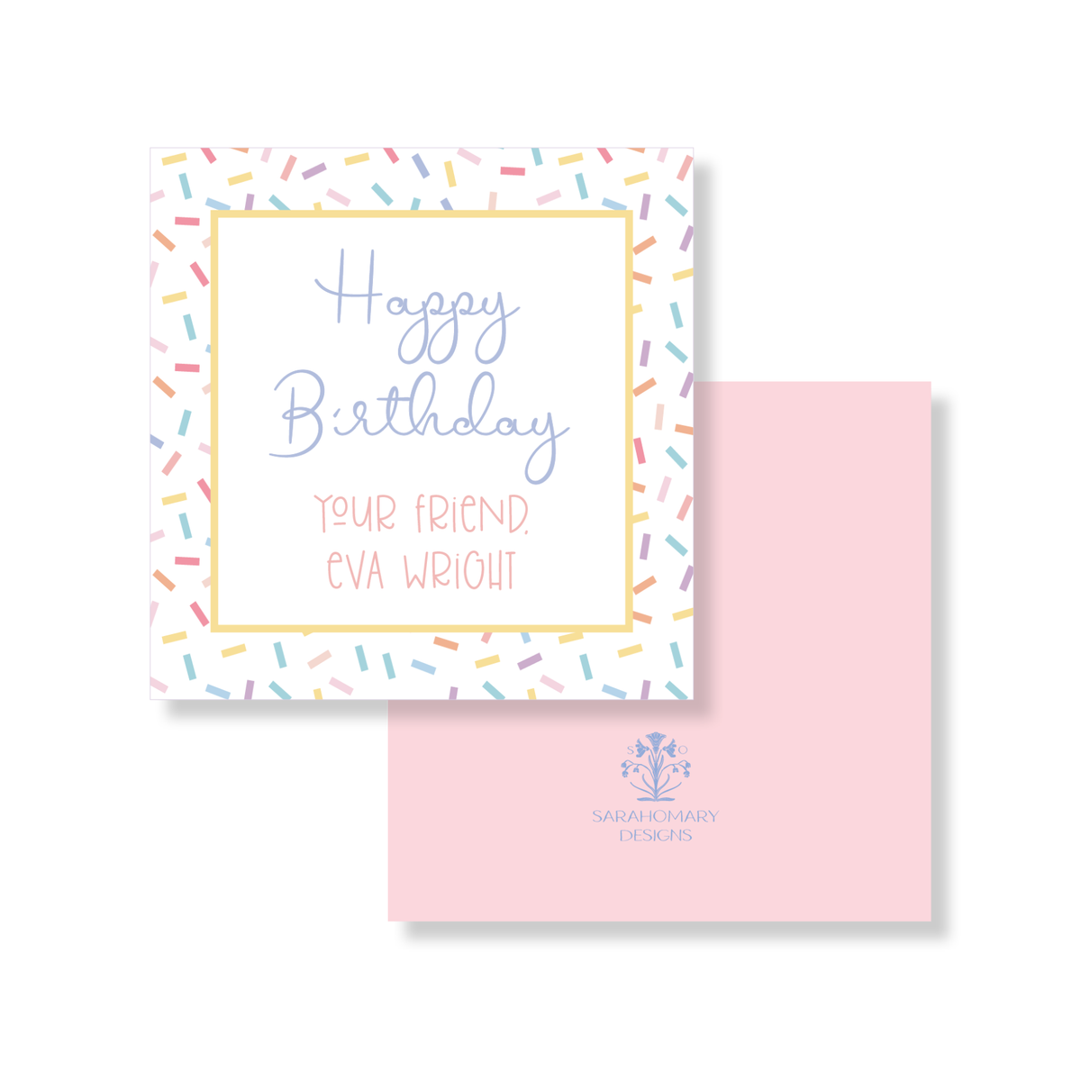Confetti Border HBD