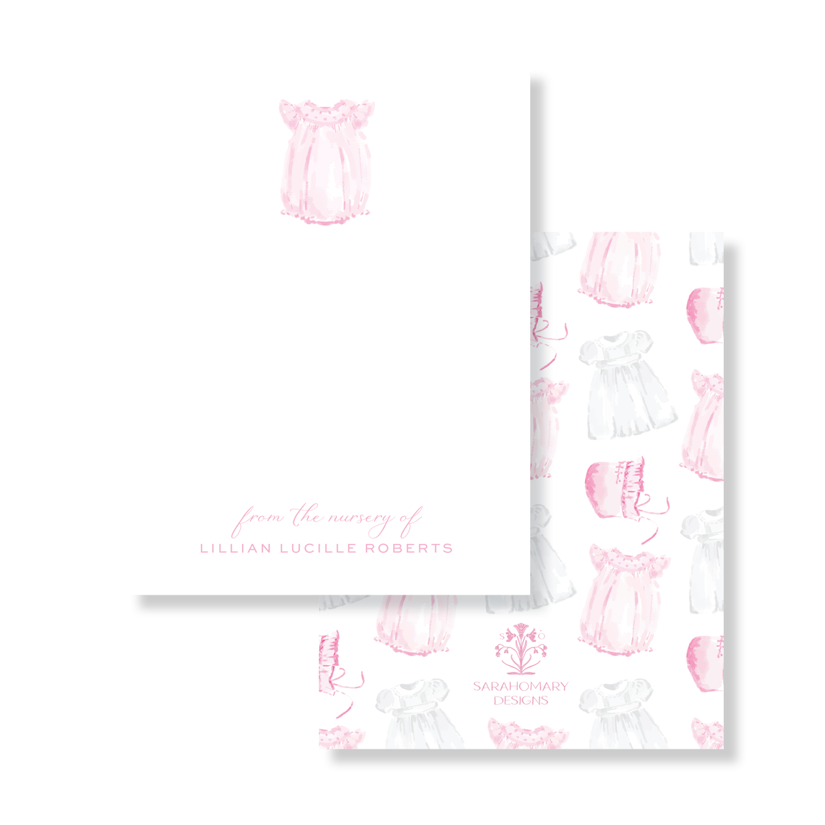 Pink Smock From The Nursery Of Stationery