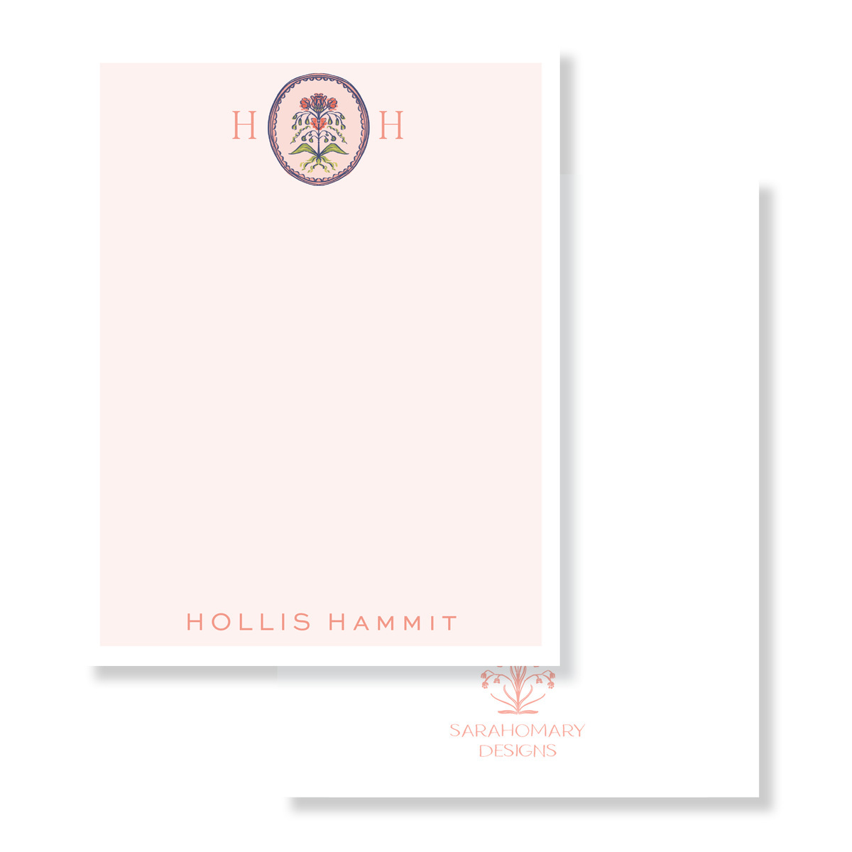 Floral Frame Stationery