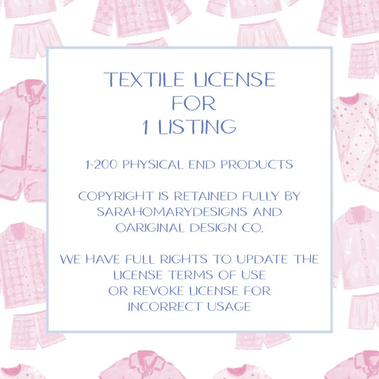 Textile License for ONE Art Listing