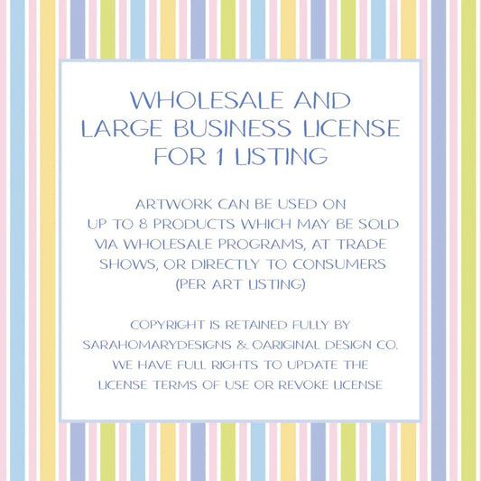 Large Business and Wholesaler License for ONE Art Listing
