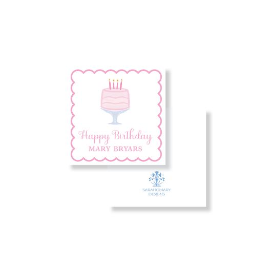 Scallop Border Birthday Cake