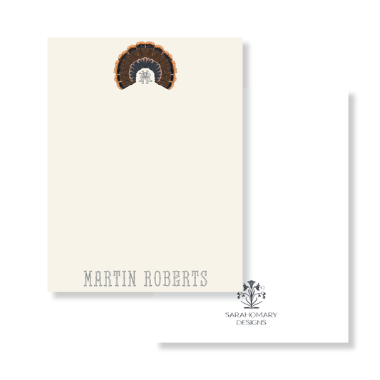 Turkey Monogram Personalized Stationery