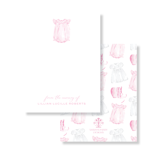 Pink Smock From The Nursery Of Stationery