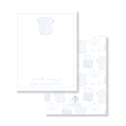 Blue Smock From The Nursery Of Stationery
