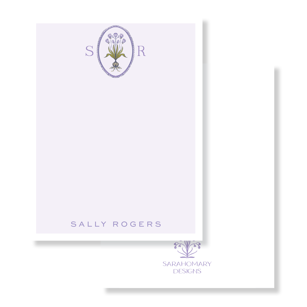 Floral Frame Stationery