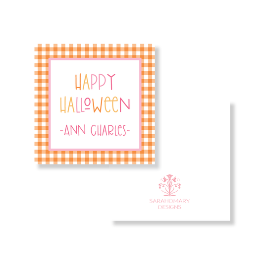 Colorful Gingham - Orange/Pink
