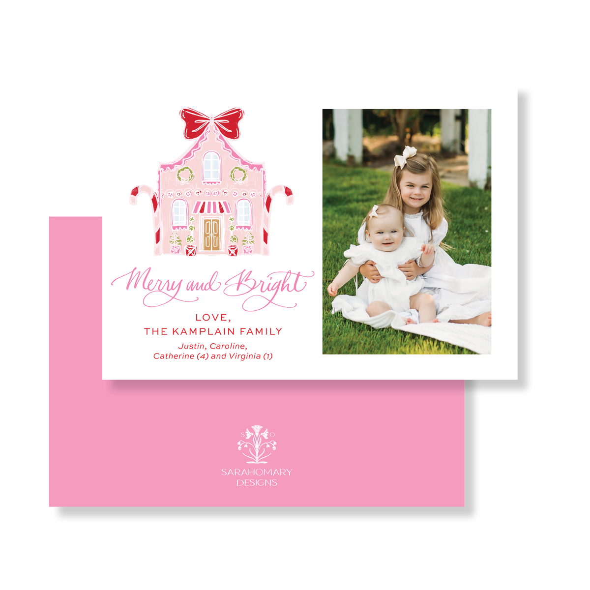 Gingerbread House - Pink or Blue
